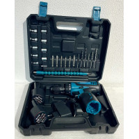 Акумуляторний дриль-шуруповерт SAKUMA BLUE CDC212B SET 12В 34Нм 2 батареї